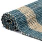 vidaXL Käsintehty juuttimatto sininen 120x180 cm hinta ja tiedot | Isot matot | hobbyhall.fi