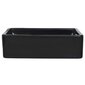 vidaXL Keraaminen pesuallas suorakaide 41x30x12 cm musta hinta ja tiedot | Pesualtaat | hobbyhall.fi