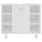 vidaXL Kylpyhuonekaappi valkoinen 60x32x53,5 cm lastulevy hinta ja tiedot | Kylpyhuonekaapit | hobbyhall.fi