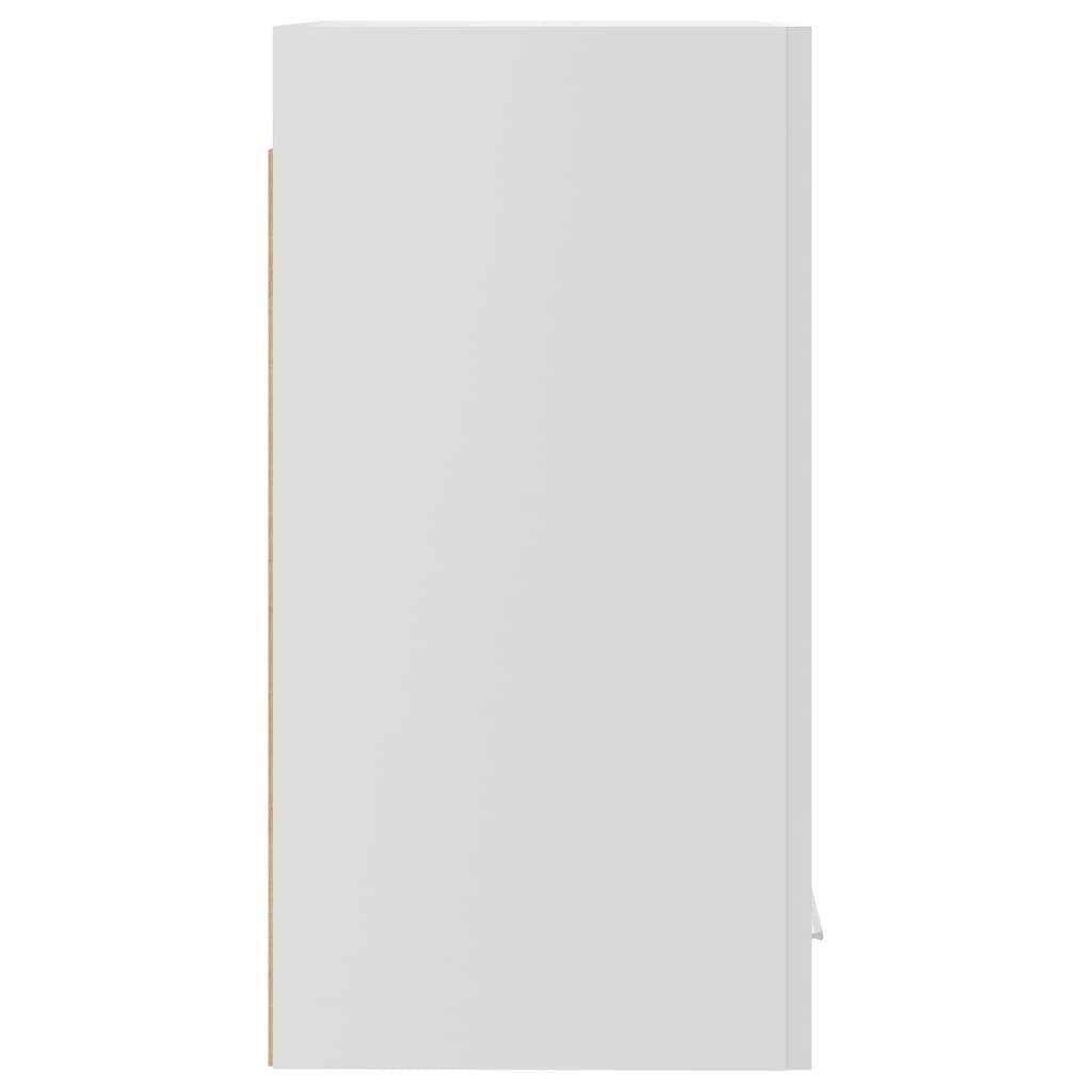 vidaXL Seinäkaappi korkeakiilto valkoinen 29,5x31x60 cm lastulevy hinta ja tiedot | Keittiön kaapit | hobbyhall.fi