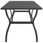 vidaXL Puutarhapöytä antrasiitti 190x80x72 cm teräs hinta ja tiedot | Puutarhapöydät | hobbyhall.fi