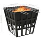 vidaXL 2-in-1 tulimalja/grilli 34x34x48 cm teräs hinta ja tiedot | Grillit | hobbyhall.fi