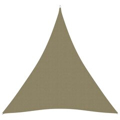 vidaXL Aurinkopurje Oxford-kangas kolmio 3x4x4 m beige hinta ja tiedot | Aurinkovarjot ja markiisit | hobbyhall.fi