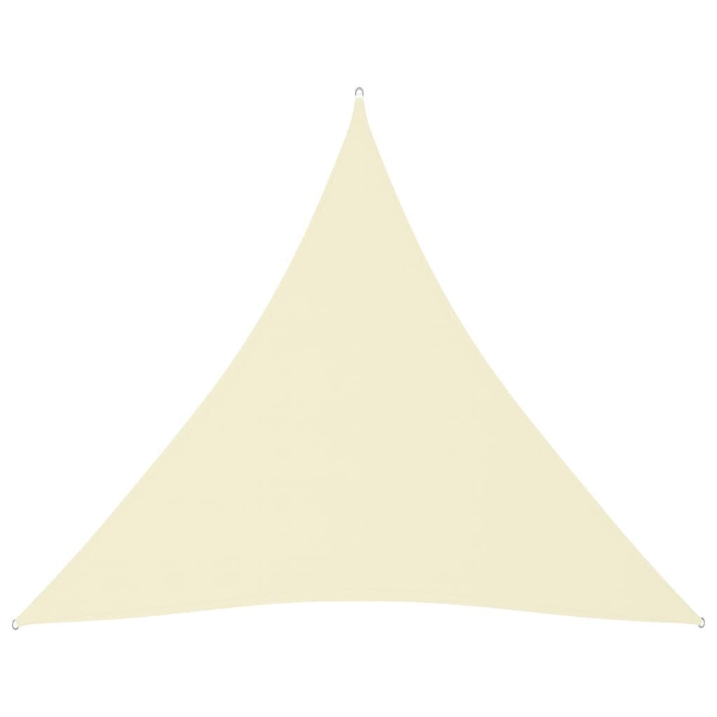 vidaXL Aurinkopurje Oxford-kangas kolmio 3x3x3 m kerma hinta ja tiedot | Aurinkovarjot ja markiisit | hobbyhall.fi
