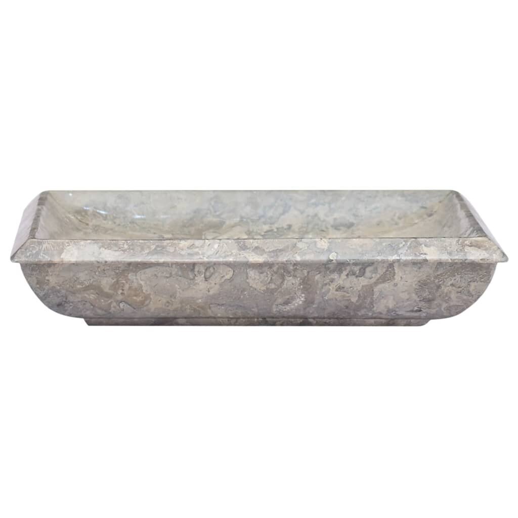 vidaXL Pesuallas harmaa 50x35x10 cm marmori hinta ja tiedot | Pesualtaat | hobbyhall.fi