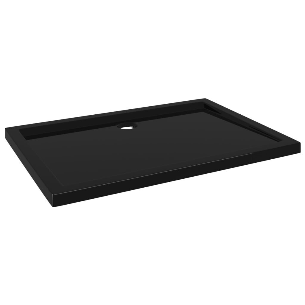 vidaXL Suihkualusta suorakaide ABS musta 80x110 cm hinta ja tiedot | Suihkualtaat | hobbyhall.fi