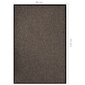 vidaXL Ovimatto beige 80x120 cm hinta ja tiedot | Ovimatot | hobbyhall.fi