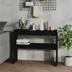 vidaXL Konsolipöytä musta 102x30x80 cm lastulevy hinta ja tiedot | Sohvapöydät | hobbyhall.fi