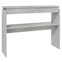 vidaXL Konsolipöytä betoninharmaa 102x30x80 cm lastulevy hinta ja tiedot | Sohvapöydät | hobbyhall.fi