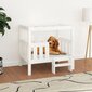 vidaXL Koiransänky valkoinen 75,5x63,5x70 cm täysi mänty hinta ja tiedot | Pedit ja pesät | hobbyhall.fi
