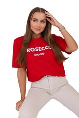 Naisten punainen Prosecco t-paita 27814-53599-Universaali hinta ja tiedot | Naisten T-paidat | hobbyhall.fi