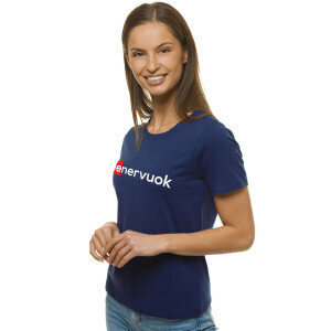 Naisten tummansininen T-paita Nenervuok JS/SD211-54224-XL hinta ja tiedot | Naisten T-paidat | hobbyhall.fi