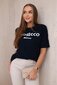 Naisten tummansininen Prosecco T-paita 27813-53598-Universaali hinta ja tiedot | Naisten T-paidat | hobbyhall.fi