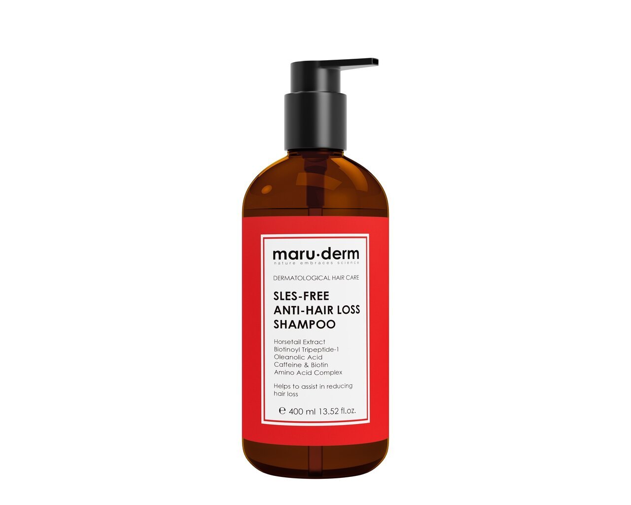 Šampūnas nuo plaukų slinkimo Maruderm, 400 ml hinta ja tiedot | Shampoot | hobbyhall.fi
