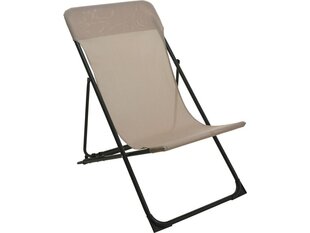 Kokoontaittuva rantatuoli, 86 x 58 x 90 cm, beige hinta ja tiedot | Retkeilyvarusteet | hobbyhall.fi