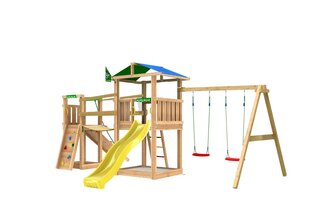 Lasten leikkipaikka Jungle Gym Hut Clutter Bridge 2 Swing hinta ja tiedot | Lasten leikkimökit ja -teltat | hobbyhall.fi