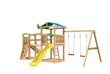 Lasten leikkipaikka Jungle Gym Hut Clutter Bridge 2 Swing hinta ja tiedot | Lasten leikkimökit ja -teltat | hobbyhall.fi