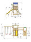 Lasten leikkipaikka Jungle Gym Hut Clutter Bridge 2 Swing hinta ja tiedot | Lasten leikkimökit ja -teltat | hobbyhall.fi