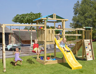 Lasten leikkipaikka Jungle Gym Hut Clutter Bridge 2 Swing hinta ja tiedot | Jungle Gym Lapset | hobbyhall.fi