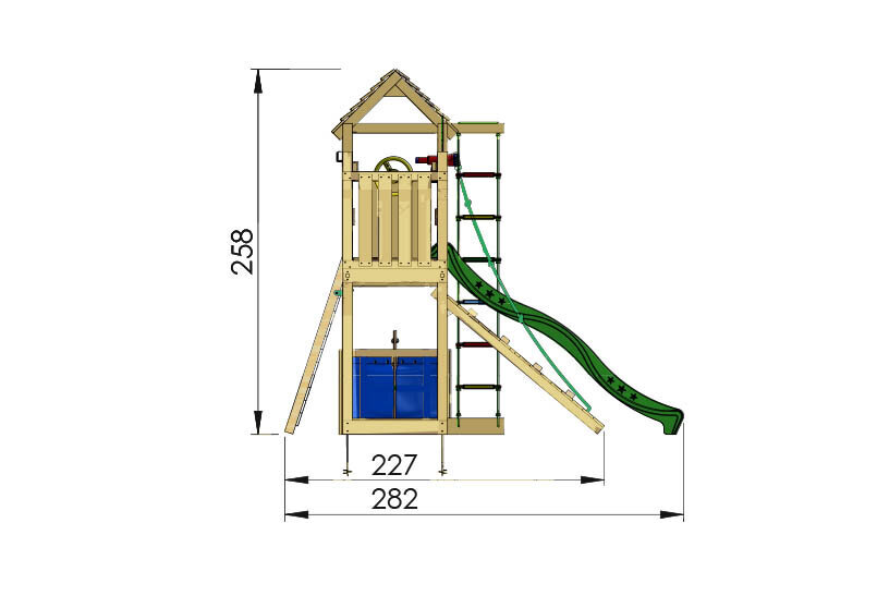 Lasten leikkipaikka Jungle Gym Voyager Clutter Bridge hinta ja tiedot | Lasten leikkimökit ja -teltat | hobbyhall.fi