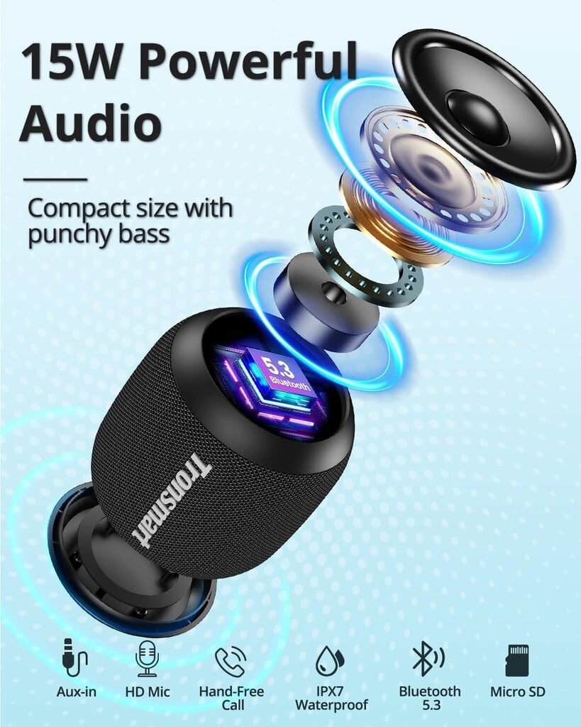 Tronsmart T7 Mini kannettava Bluetooth-kaiutin hinta ja tiedot | Kaiuttimet | hobbyhall.fi