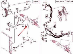 MB ML W164 Ohjaustehostimen paineletkun tiivisterengas aito A0159972245 hinta ja tiedot | Lisätarvikkeet autoiluun | hobbyhall.fi