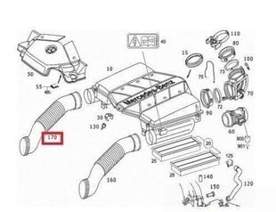 MERCEDES BENZ MB SL luokka W230 SL350 ilmanottoletku oikea O/S aito alkuperäinen hinta ja tiedot | Mercedes-Benz Autotuotteet | hobbyhall.fi