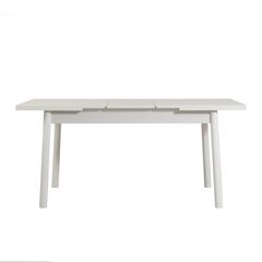 Ruokapöytä Asir, 153x75x75cm, valkoinen hinta ja tiedot | Ruokapöydät | hobbyhall.fi
