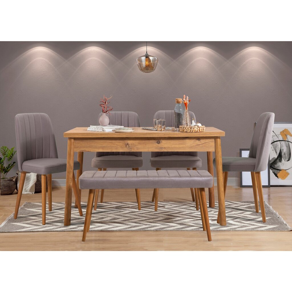 Ruokapöytä Asir, 120x77x75cm, beige hinta ja tiedot | Ruokapöydät | hobbyhall.fi