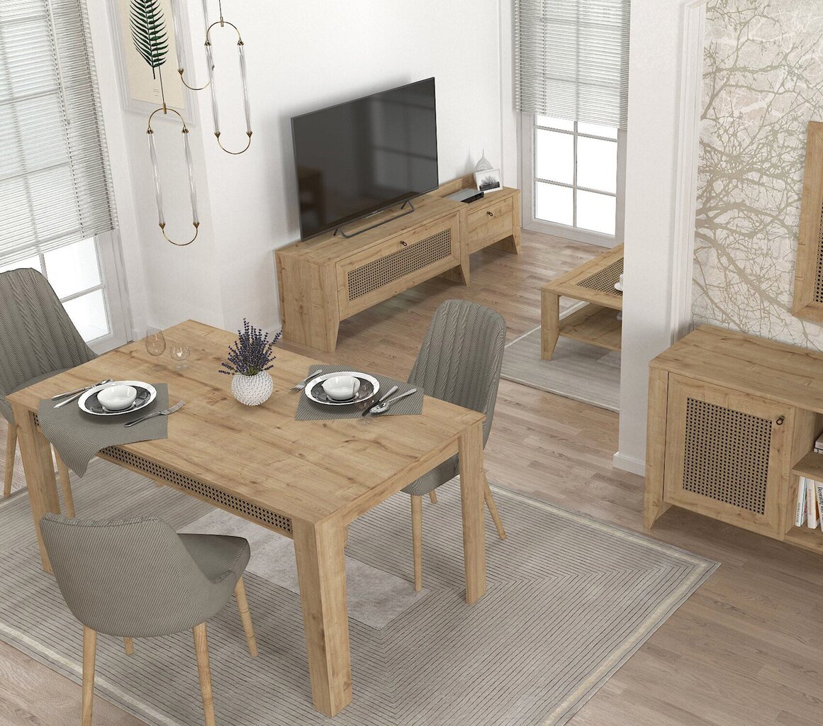 Ruokapöytä Asir, 150x73,8x85cm, beige hinta ja tiedot | Ruokapöydät | hobbyhall.fi