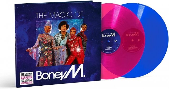 2LP BONEY M. The Magic Of Boney M. (Special Remix Edition, LP 1: Magenta Transparent Vinyl/LP 2: Blue Transparent Vinyl) Vinyylilevy hinta ja tiedot | Vinyylilevyt, CD-levyt, DVD-levyt | hobbyhall.fi