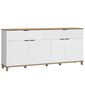 Dresser Atrium Plissee PLIK06, balta/ruda hinta ja tiedot | Lipastot | hobbyhall.fi