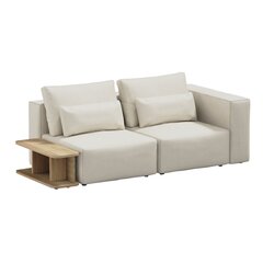 2-istuttava sohva Riposo Ottimo sivupöydällä, 210x105x85 cm, beige hinta ja tiedot | Sohvat ja vuodesohvat | hobbyhall.fi
