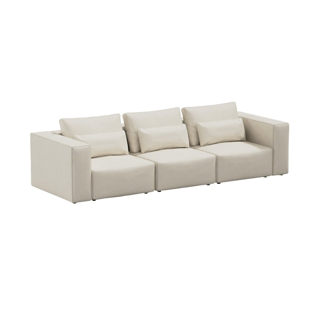 3 paikkainen sohva Riposo Ottimo, 290x105x85 cm, beige hinta ja tiedot | Sohvat ja vuodesohvat | hobbyhall.fi