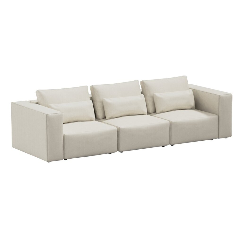 3 paikkainen sohva Riposo Ottimo, 290x105x85 cm, beige hinta ja tiedot | Sohvat ja vuodesohvat | hobbyhall.fi