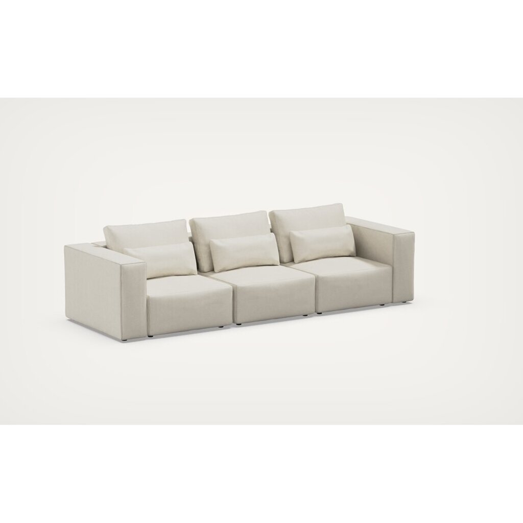 3 paikkainen sohva Riposo Ottimo, 290x105x85 cm, beige hinta ja tiedot | Sohvat ja vuodesohvat | hobbyhall.fi