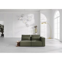 2-istuttava sohva Riposo Ottimo sivupöydällä, 210x185x85cm, vihreä hinta ja tiedot | Sohvat ja vuodesohvat | hobbyhall.fi