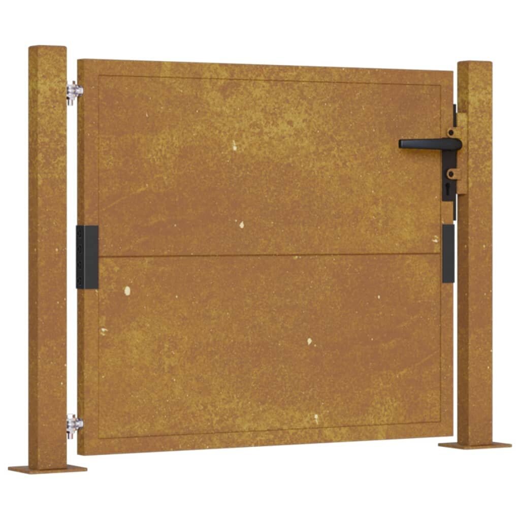 vidaXL Puutarhaportti 105x105 cm corten teräs hinta ja tiedot | Aidat ja tarvikkeet | hobbyhall.fi