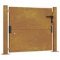 vidaXL Puutarhaportti 105x105 cm corten teräs hinta ja tiedot | Aidat ja tarvikkeet | hobbyhall.fi