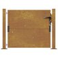 vidaXL Puutarhaportti 105x105 cm corten teräs hinta ja tiedot | Aidat ja tarvikkeet | hobbyhall.fi