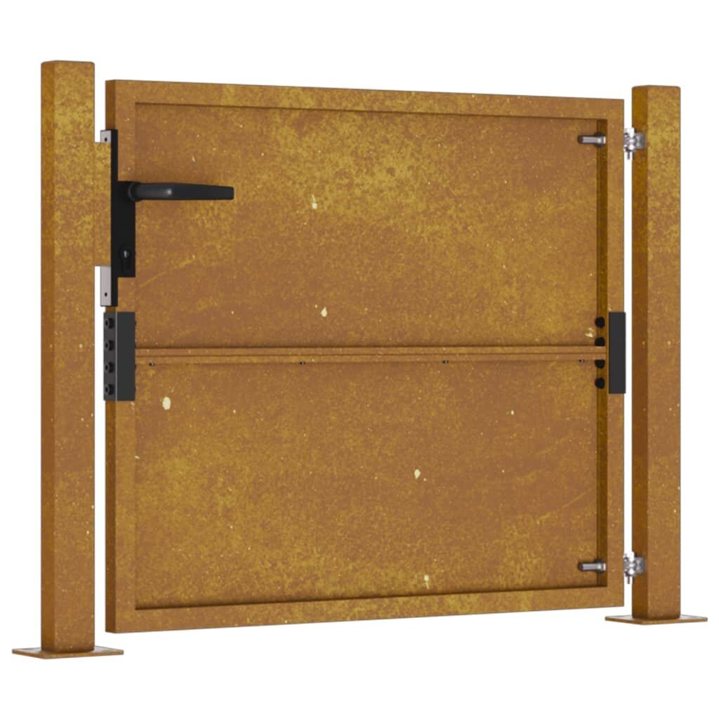 vidaXL Puutarhaportti 105x105 cm corten teräs hinta ja tiedot | Aidat ja tarvikkeet | hobbyhall.fi