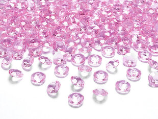 Confetti Diamond 12 mm (1 pakkaus / 100 kpl), vaaleanpunainen hinta ja tiedot | Juhlakoristeet | hobbyhall.fi