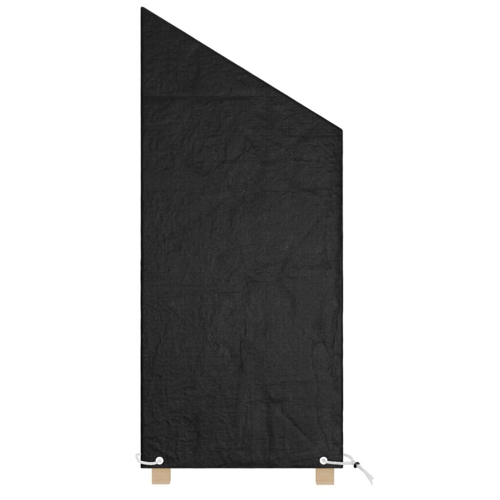 vidaXL Puutarhatuolisuoja 8 purjerengasta 65x65x110/150 cm polyeteeni hinta ja tiedot | Istuintyynyt, pehmusteet ja päälliset | hobbyhall.fi