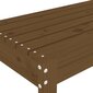 vidaXL Puutarhapenkki hunajanruskea 110x38x45 cm täysi mänty hinta ja tiedot | Puutarhapenkit | hobbyhall.fi