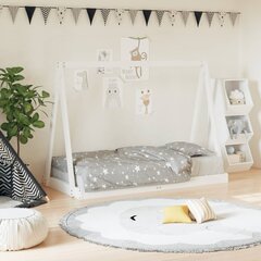 vidaXL Lasten sängynrunko valkoinen 80x160 cm täysi mänty hinta ja tiedot | Lastensängyt | hobbyhall.fi