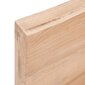 vidaXL Kylpyhuoneen työtaso v.ruskea 160x50x(2-6)cm käsitelty täyspuu hinta ja tiedot | Pöytälevyt | hobbyhall.fi