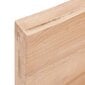 vidaXL Kylpyhuoneen työtaso v.ruskea 80x60x(2-6)cm käsitelty täysi puu hinta ja tiedot | Pöytälevyt | hobbyhall.fi
