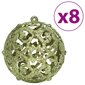 vidaXL Joulupallot 100 kpl vaaleanvihreä 3/4/6 cm hinta ja tiedot | Joulukuusen koristeet | hobbyhall.fi