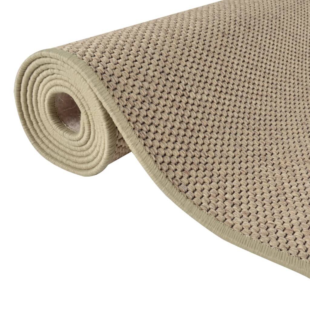 vidaXL Käytävämatto sisal-tyyli hiekka 50x300 cm hinta ja tiedot | Isot matot | hobbyhall.fi