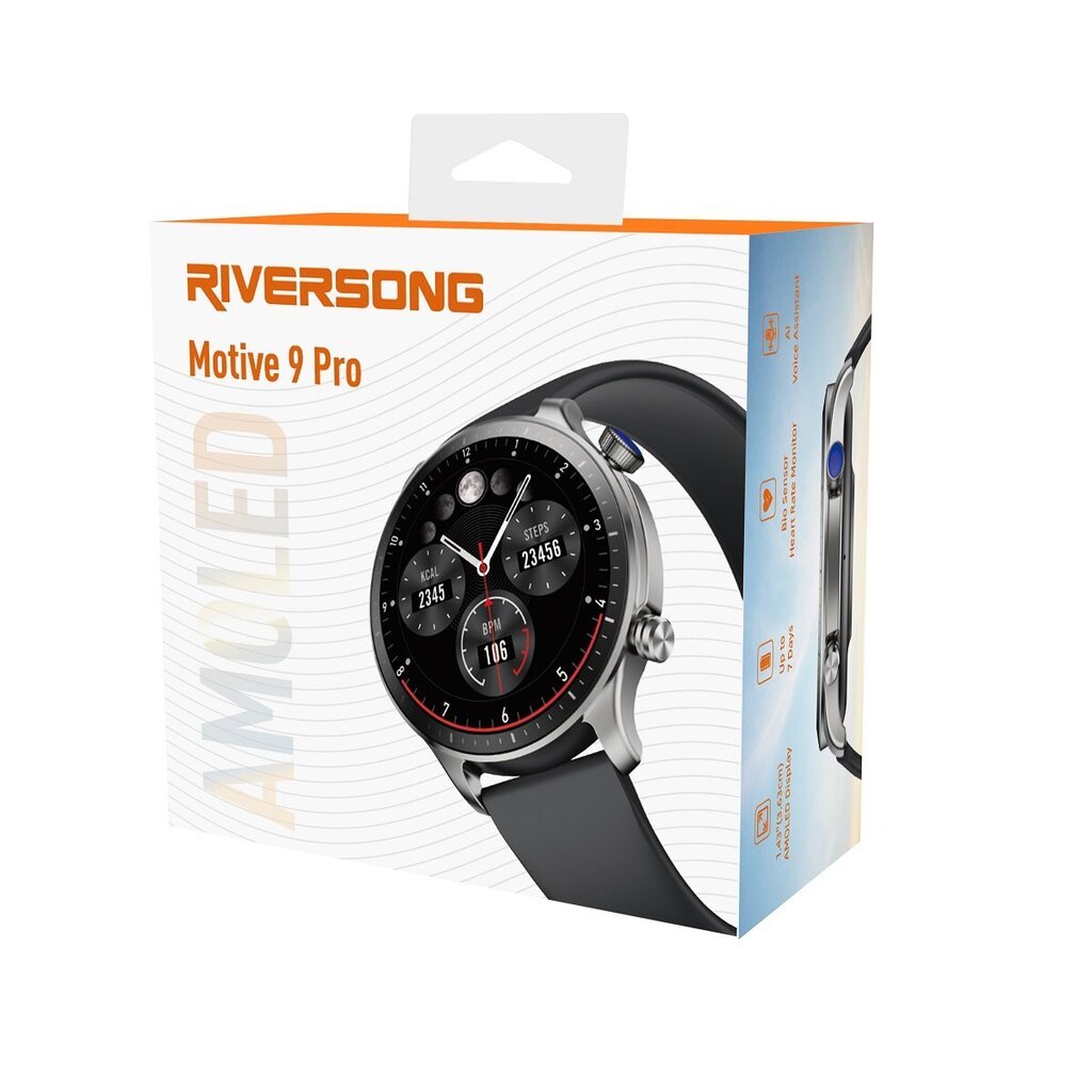 Riversong Motive 9 Pro Titanium Silver SW901 hinta ja tiedot | Älykellot | hobbyhall.fi